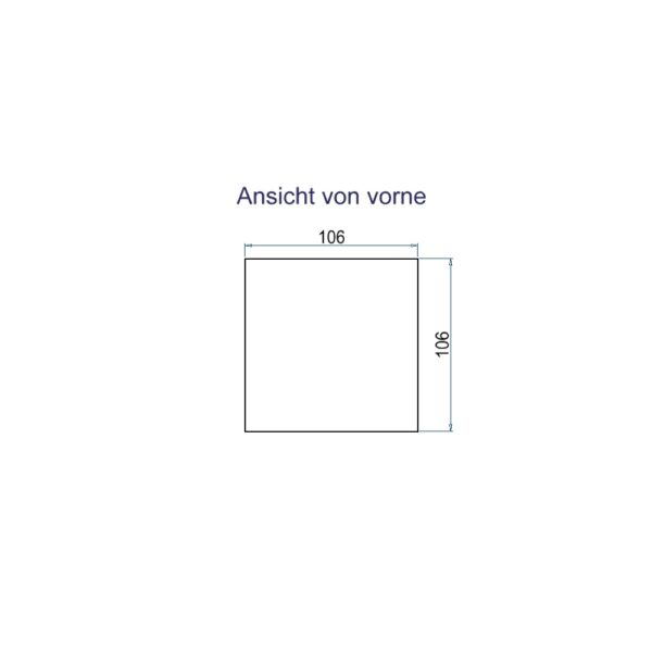 Produktbild WAD 102 201  -  Sagex-Klotz Typ 2 zu Wandauslass WAD